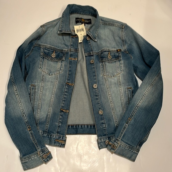 NWT LUCKY BRAND denim jean jacket small S - Picture 2 of 9